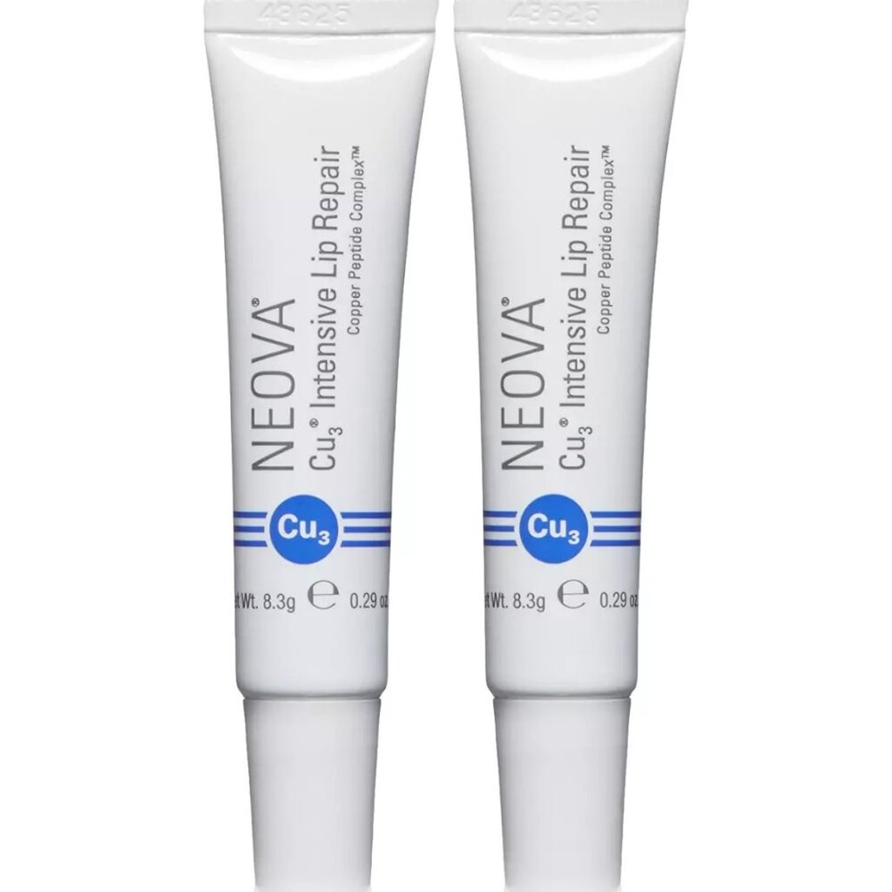 Neova Cu3 Intensive Lip Repair - Protects Lips 0.29 Oz - 2 Pack! Sealed! No Box